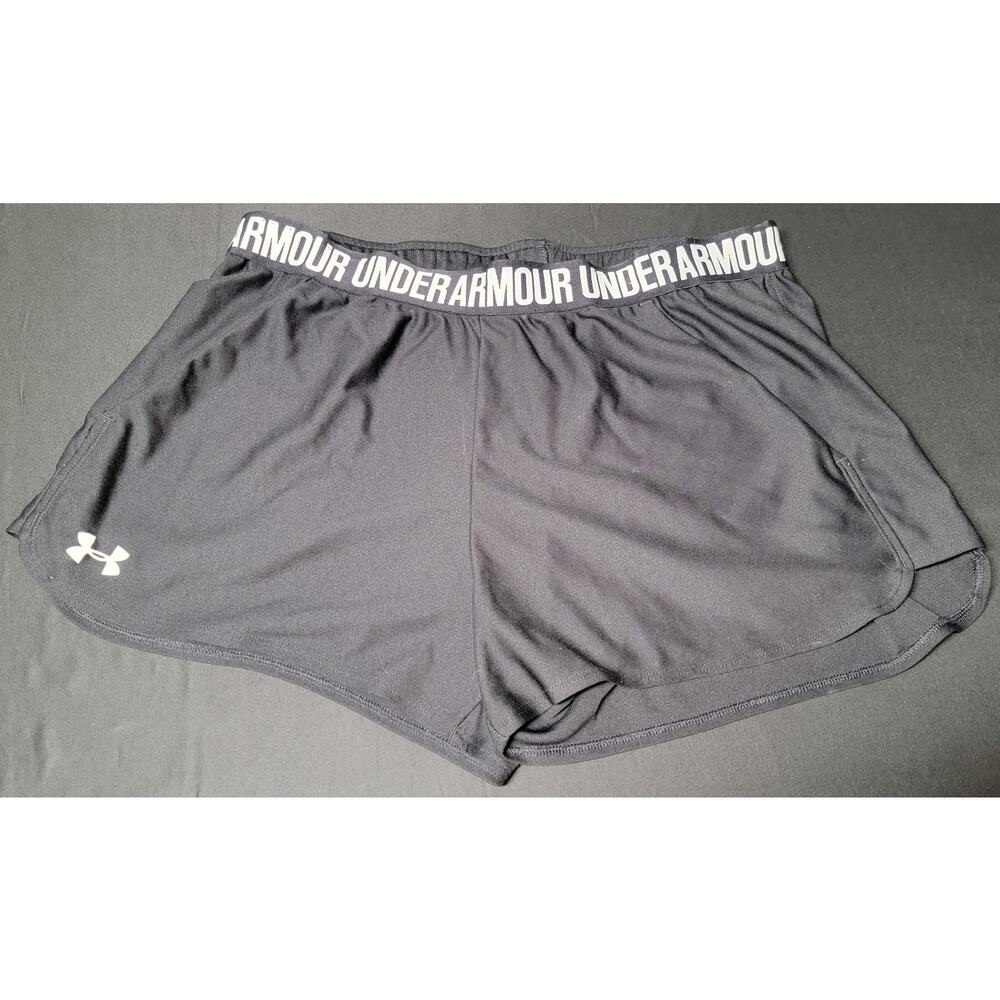 1 Pair Under Armour Boxer Brief Black X-Large XL Athletic Running Shorts